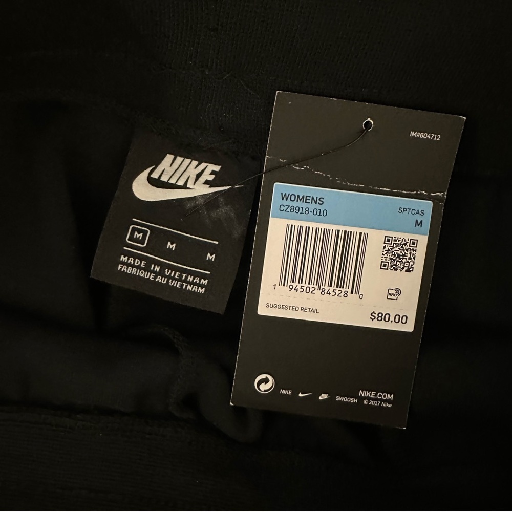 Nike NWT Black Drawstring Skirt with Center Slit - Picture 6 of 9